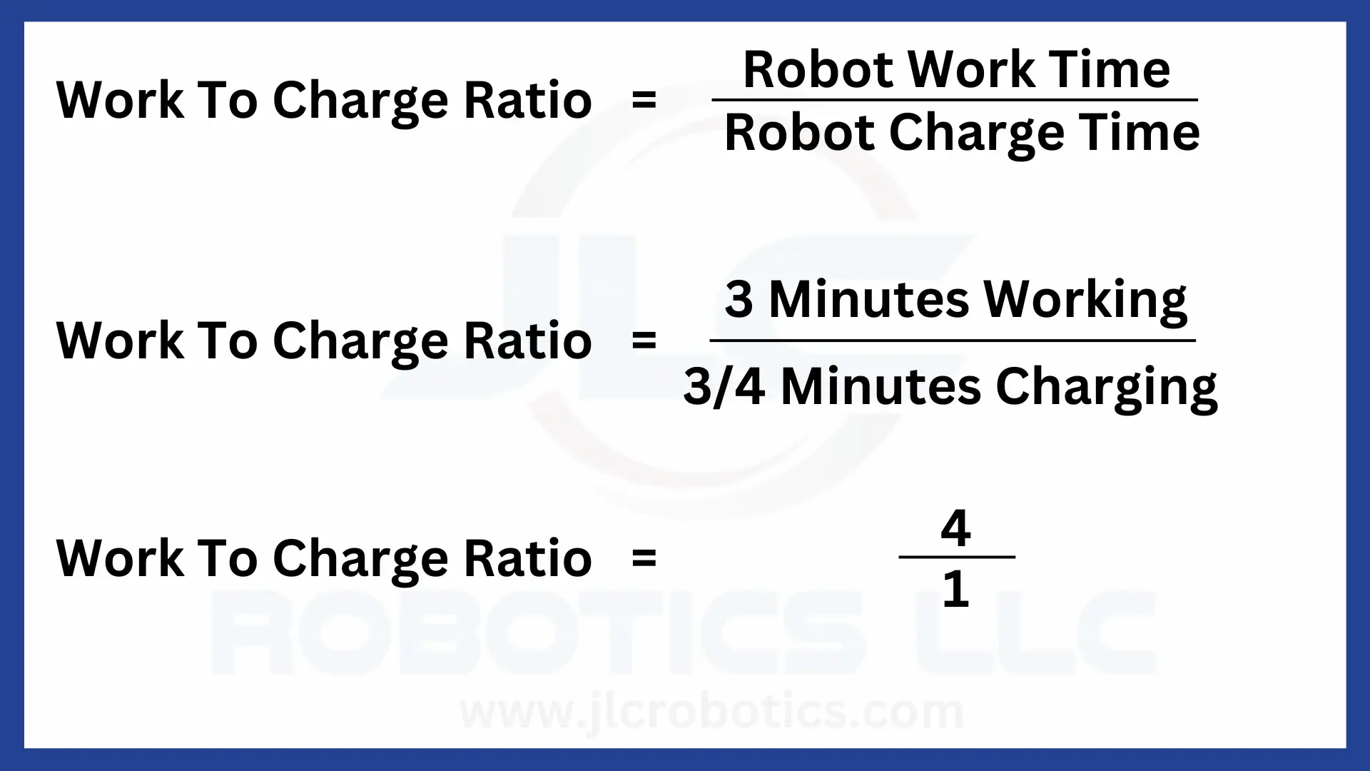 Work to Charge Ratio Example